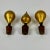 Set of 3 Vintage Gilded Wooden Stoppers With Different Dome Shapes For Sale - Image 4 of 5