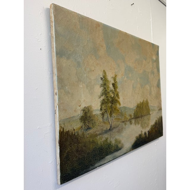 Late 19th Century Landscape Oil Painting - Unsigned For Sale - Image 4 of 11