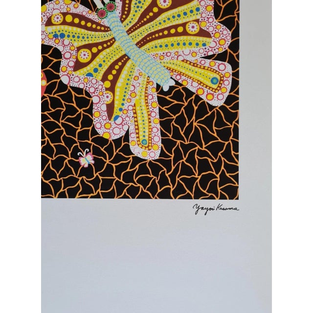 After Yayoi Kusama, Butterflies, Lithograph, 1990s Reproduction For Sale - Image 4 of 8