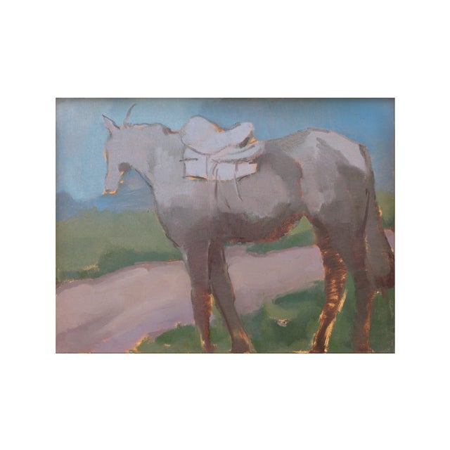 Farmhouse Horse Painting Giclee Art Print by Michelle Farro For Sale - Image 3 of 4