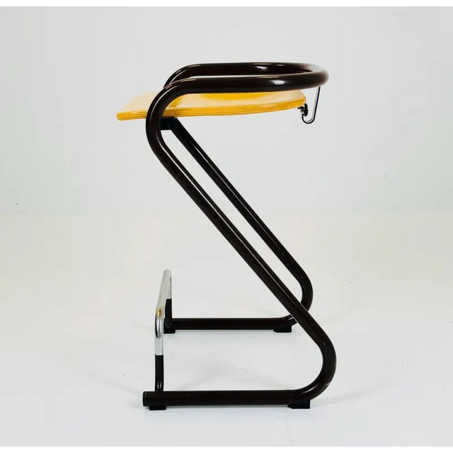 S70 Bar Chair in Black by Lindau and Lindekrantz for Lammhults, 1960s For Sale - Image 3 of 9