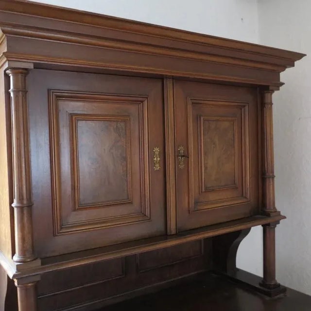 Brown Antique French Gründerzeit-Wilhelminian Buffet, 1880s For Sale - Image 8 of 14