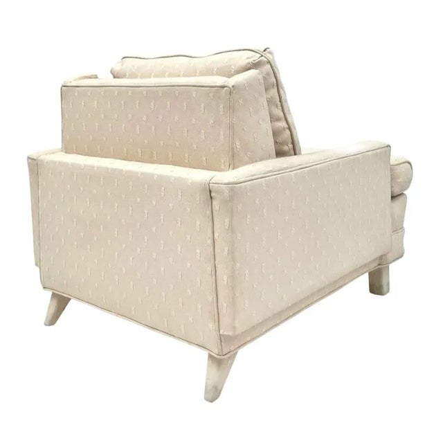 1950's Fully Upholstered Custom Club Lounge Chair For Sale In Los Angeles - Image 6 of 13