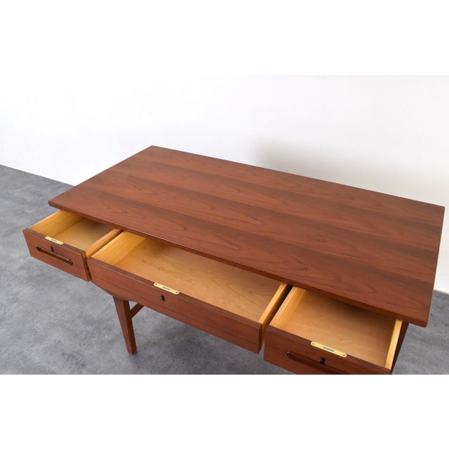 Mid-Century Modern Danish Teak Executive Desk, 1960s For Sale - Image 17 of 18