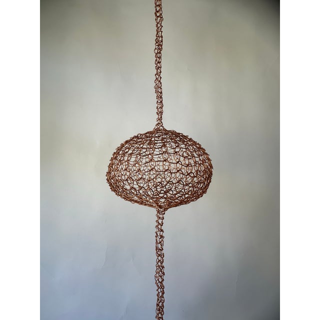 Copper Wire Sculpture Inspired by the Handwoven Technique of Ruth Asawa