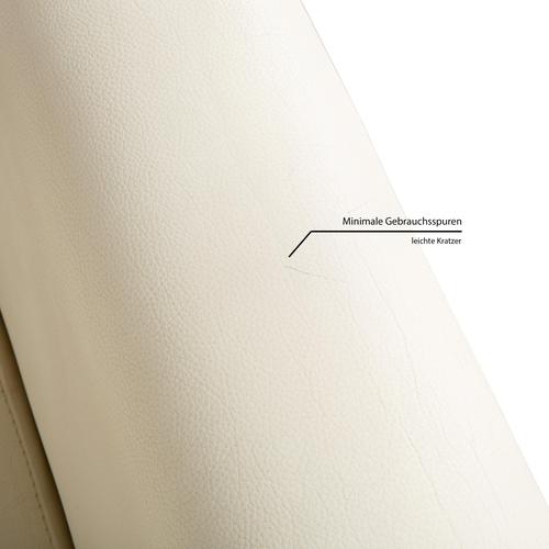 White Leather 3-Seater Sofa from La Nuova Casa For Sale - Image 4 of 4