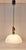 Brown Vintage Pendant Lamp with Marbled White Glass Shade by Honsel, 2000s For Sale - Image 8 of 8