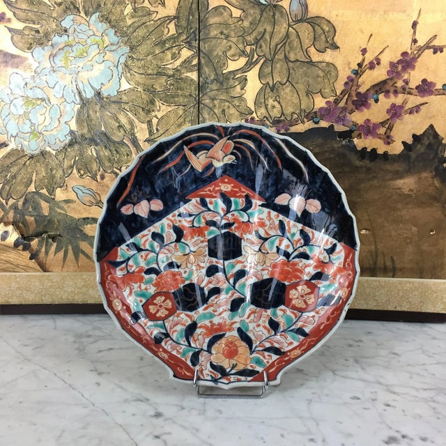 Mid 19th Century Japan Imari Porcelain Dish, 1850 For Sale - Image 5 of 8