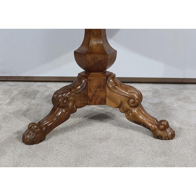 Brown Side Table in Walnut, 1800s For Sale - Image 8 of 17