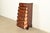Henkel Harris Chippendale Carved Solid Mahogany Lingerie Chest or Highboy Dresser For Sale In South Bend - Image 6 of 14