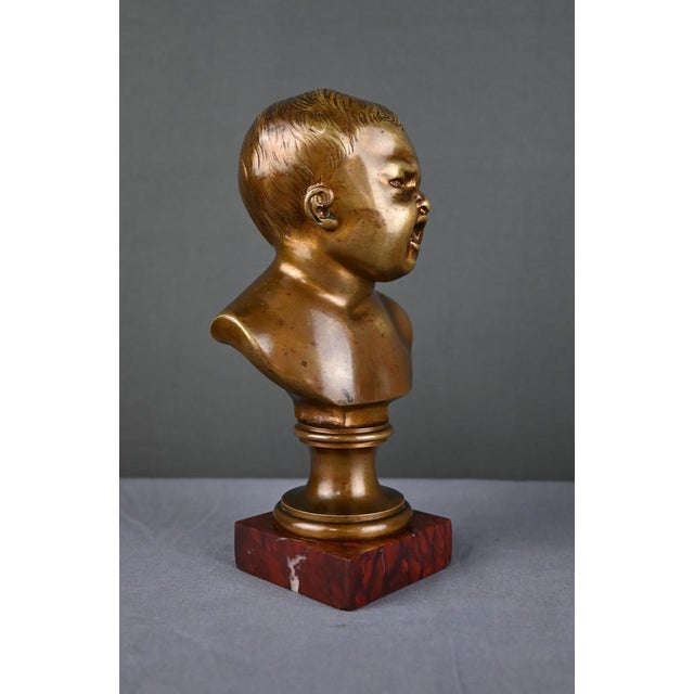 After Houdon, Laughing John & Crying John Sculptures, 1890s, Bronze For Sale - Image 13 of 18