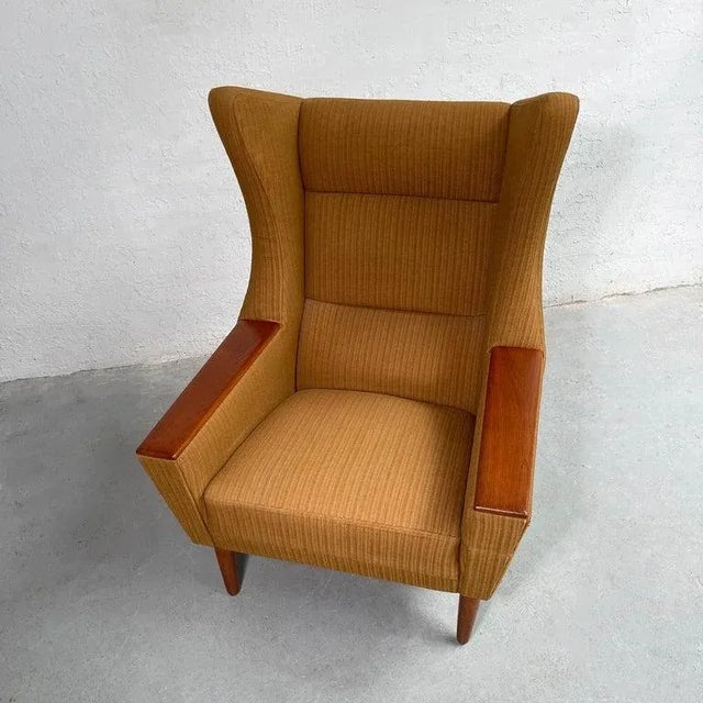1950s 1950s Mid Century Modern Wingback Lounge Chair For Sale - Image 5 of 12