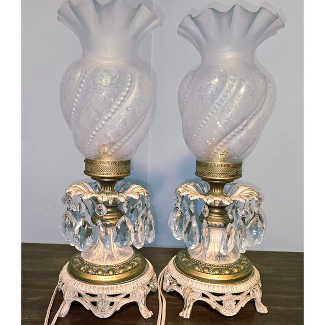 Hollywood Regency Mid 20th Century Hollywood Regency Lamps - a Pair For Sale - Image 3 of 12