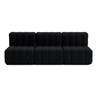 Curt Modular Set - Flexible 3-Seater - Sera - Ebony (Black) by Ambivalenz, Set of 6 For Sale