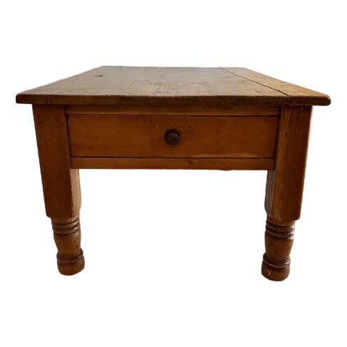 19th Century Antique Pine Coffee Table For Sale