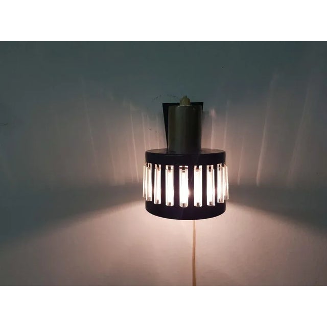 Charcoal Small Vintage Dutch Wall Light, 1960s For Sale - Image 8 of 9