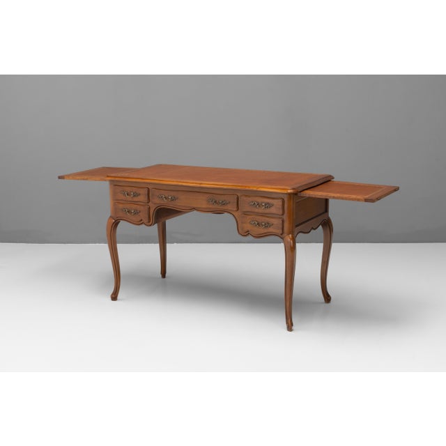 Vintage Cherrywood Desk, 1930 For Sale - Image 4 of 9
