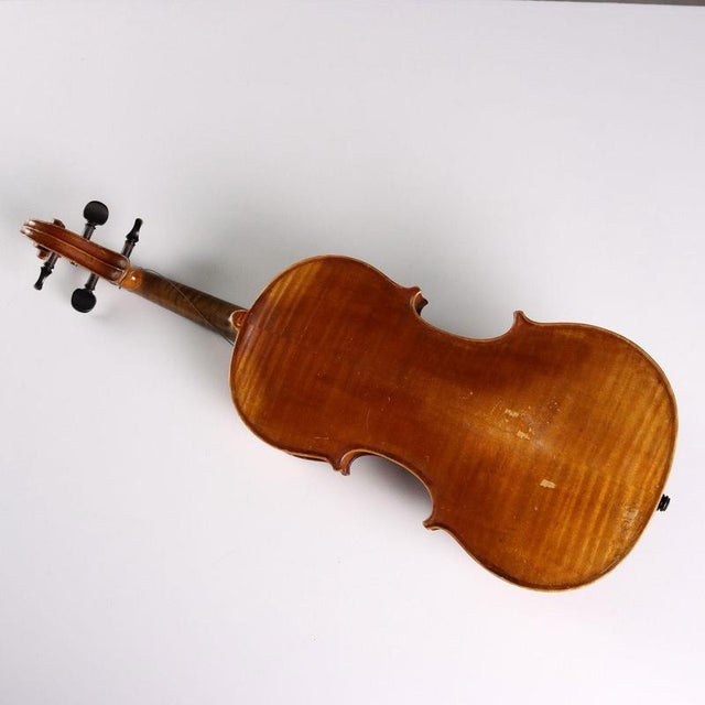 Antique Violin with Wooden Case For Sale - Image 5 of 10