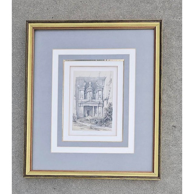 El Khasné, Petra (Plate 92) — David Roberts, 1856 | Original Antique Lithograph For Sale - Image 11 of 12