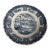 Vintage Historic Ports of England Blue Transferware Dessert Bowl For Sale