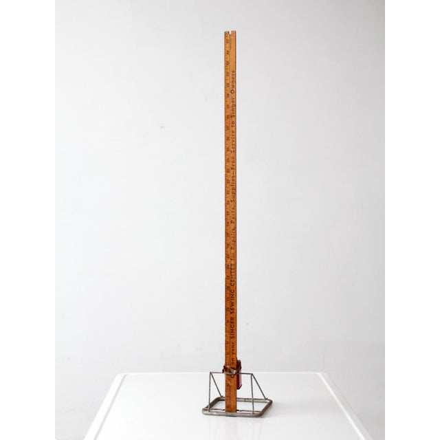 Wood Mid-Century Singer Skirt Marker Hem Gauge For Sale - Image 7 of 13