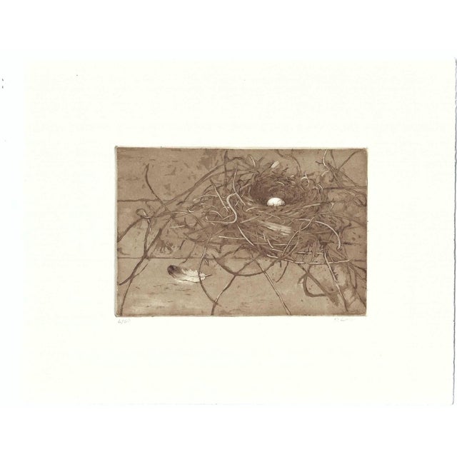 1990s etching with aquatint on paper by Vermont artist Rosemary Ladd. Pencil signed, and numbered 6 of 50. Combined...