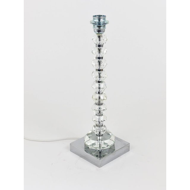 Table Lamp with Huge Faceted Diamond Crystals from Bakalowits & Söhne, Austria, 1970s For Sale - Image 11 of 14
