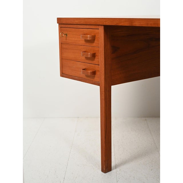 Vintage Teak Desk by Nanna & Jørgen Ditzel, 1950s For Sale - Image 9 of 14