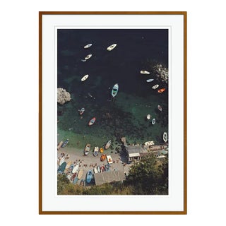 Conca Dei Marini 1984 by Slim Aarons Brown Framed C Print For Sale