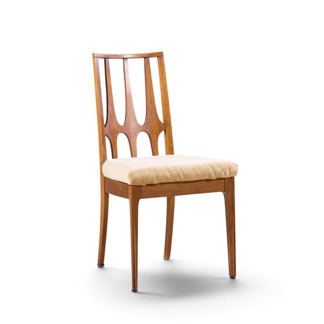 Broyhill Brasilia Broyhill Brasilia Mid Century Walnut Dining Chairs - Set of 6 For Sale - Image 4 of 18