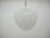 White Mid-Century Glass and White Bakelite Chandelier, Czechoslovakia, 1960s For Sale - Image 8 of 13