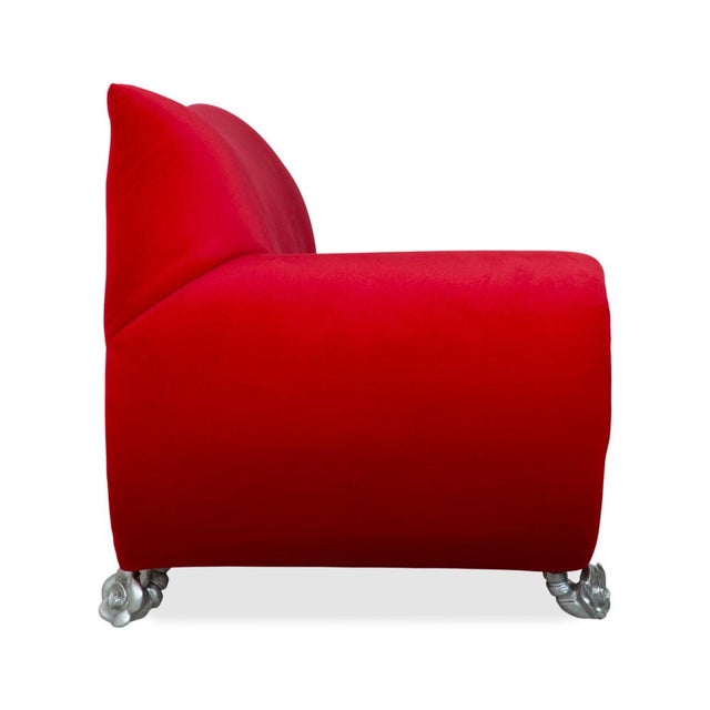 Gaudi Three-Seater Sofa and Chair in Fabric and Velvet from Bretz, Set of 2 For Sale - Image 16 of 18