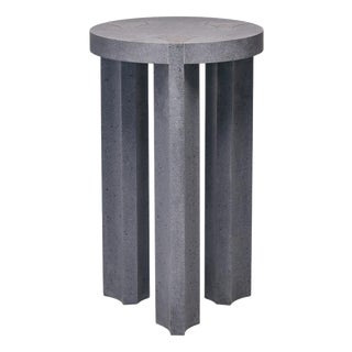 Basaltina Marble Carrara Tall Side Table by Reda Amalou Design For Sale
