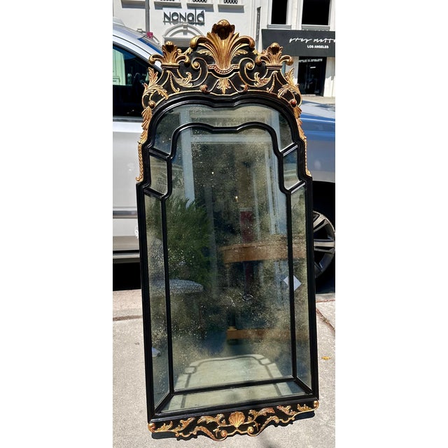 Traditional 19th C Style Burton-Ching Regency Black & Gold Mirror - 1 of 2 For Sale - Image 3 of 7