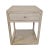 Tan Salvaged Washed Elm Bedside Table / Nightstand For Sale - Image 8 of 8