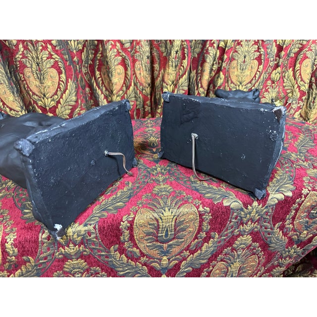 1990s Contemporary Pair of Black Whippet Dog Lamps For Sale - Image 9 of 13