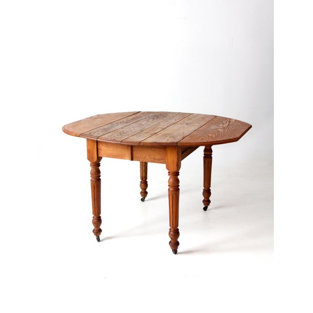 Antique Drop Leaf Table For Sale - Image 9 of 16