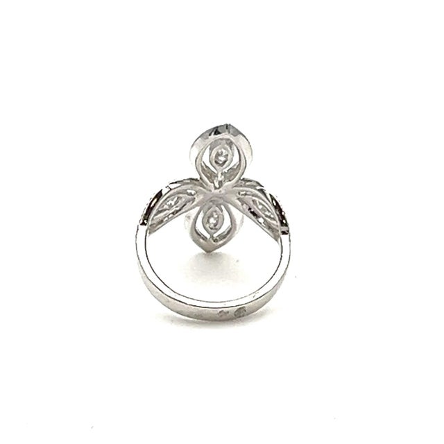 1.17 Ct Marquise Diamond Ring Size 6 For Sale - Image 4 of 5