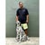 Vintage Italian Black and White Glazed Ceramic Dog Statue For Sale - Image 9 of 12