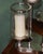 Nickel and Glass 5-Light Hurricane Candleholder Centrepiece from Colmore For Sale - Image 3 of 18
