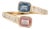 Pink & Blue Toi Et Moi 1 Carat Sapphire Ring in 14k Yellow Gold Size 4 For Sale
