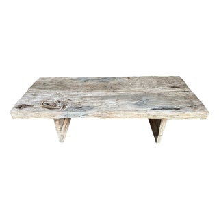 Andrianna Shamaris Wabi Sabi Teak Wood Coffee Table For Sale