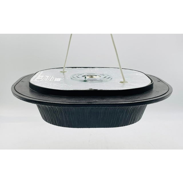 2010s Kelly Wearstler for Visual Comfort "Utopia" Round Flush Mount Light, Aged Iron & Fractured Glass For Sale - Image 5 of 11