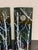 Glass Abstract Winter Landscape Glass Wall Art Panels, Set of Two For Sale - Image 7 of 12