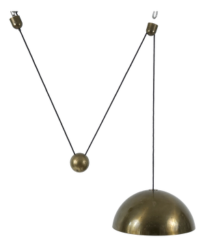 Large Solan Counter Balance Pendant Lamp by Florian Schulz, 1970s