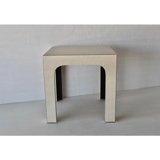 Modern Off- White End Table For Sale - Image 14 of 15