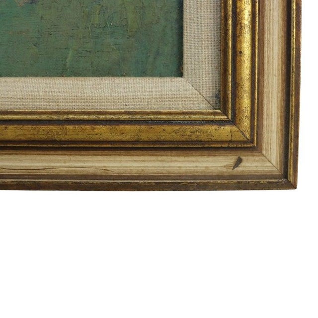 Theodore Houston Style New Hope School Oil on Board Impressionist Painting C1930 For Sale - Image 6 of 9