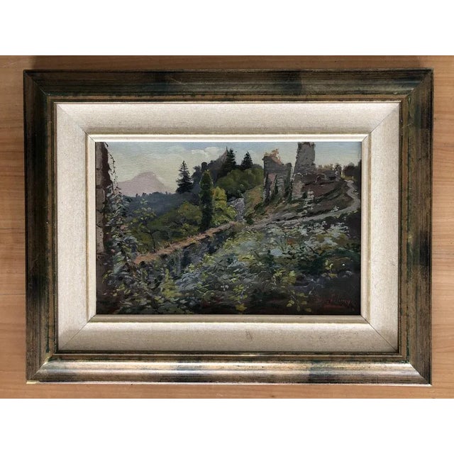Pierre Barthélémy, Hameau, vallée de Merlan, 1928, Oil on Canvas, Framed For Sale - Image 9 of 9