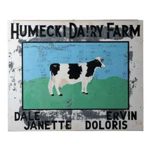 Vintage Dairy Farm Sign