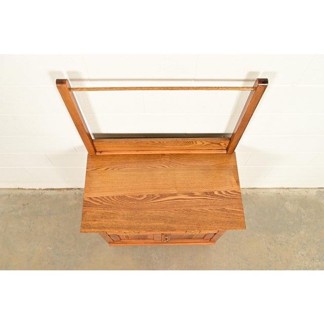 Antique Victorian Carved Oak Washstand or Commode, Circa 1890s For Sale - Image 12 of 15